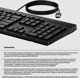 Ενσύρματο Πληκτρολόγιο HP 125 Wired Keyboard, Ελληνικό Layout, Μαύρο