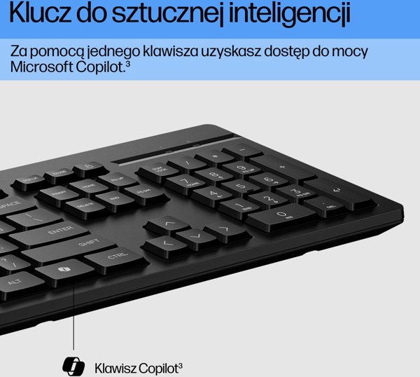Ενσύρματο Πληκτρολόγιο HP 125 Wired Keyboard, Ελληνικό Layout, Μαύρο