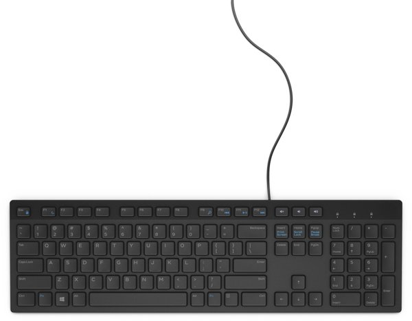 Πληκτρολόγιο Dell KB216 ενσύρματο, ουκρανική διάταξη (QWERTY), μαύρο