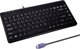 Perixx PERIBOARD-409P Ενσύρματο Mini Πληκτρολόγιο, PS/2, Γερμανική Διάταξη (DE), Μαύρο