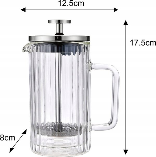 Klausberg KB-7756 Θερμός Καφέ και Τσαγιού με Πιστόνι 350ml