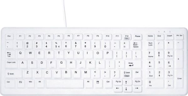 Active Key AK-C7000 Πληκτρολόγιο Υπολογιστή - Λευκό (AK-C7000F-U1-W/GE)