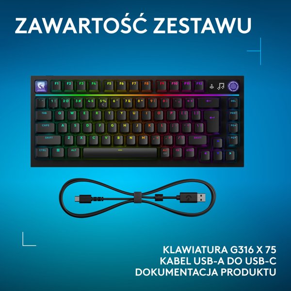Klawiatura Logitech G316 X 75 GL Tactile (920-014281)