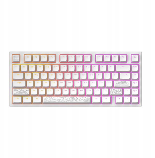 Klawiatura ALU81A Terra Nostra White, G3MS Moonstone Switch, RU