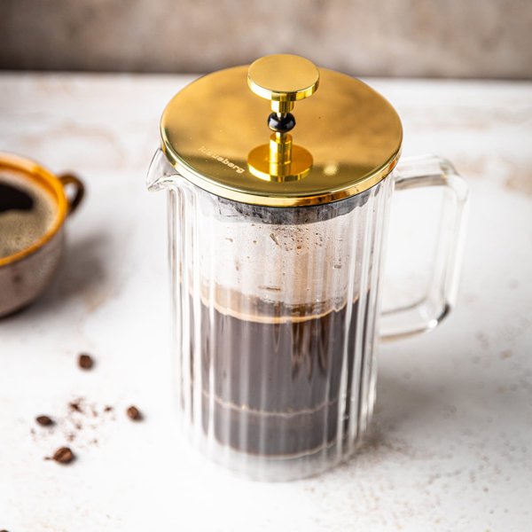 Klausberg KB-7761 Θερμός Καφέ και Τσαγιού Με Πιστόνι French Press 1000ml