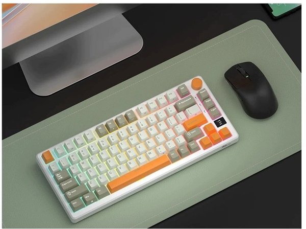 Royal Kludge RK-M75 Gaming Μηχανικό Πληκτρολόγιο, Slate Cyan, Beige Switches