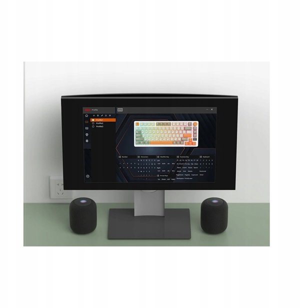 Royal Kludge RK-M75 Gaming Μηχανικό Πληκτρολόγιο, Slate Cyan, Beige Switches