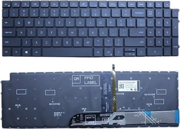 Dell Πληκτρολόγιο για Vostro 15 3510, 3515, 3520, 3525, με Οπίσθιο Φωτισμό (Backlit)