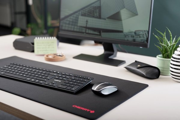 Klawiatura Cherry KW 9100 SLIM klawiatura RF Wireless + Bluetooth QWERTY angielski Czarny