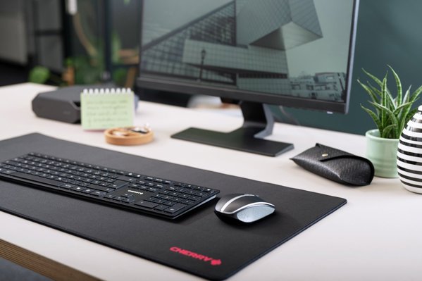 Klawiatura Cherry KW 9100 SLIM klawiatura RF Wireless + Bluetooth QWERTY angielski Czarny