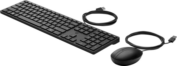 HP 320MK Ενσύρματο Σετ Πληκτρολόγιο και Ποντίκι για Επιτραπέζιο Υπολογιστή