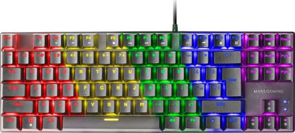 Klawiatura Mars Gaming Mars Gaming MK80 Gaming Mechanical Keyboard RGB / Brown Switch / US