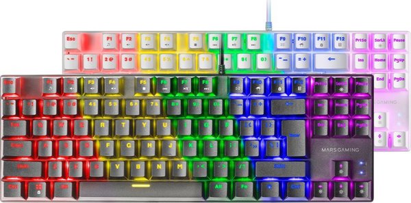 Klawiatura Mars Gaming Mars Gaming MK80 Gaming Mechanical Keyboard RGB / Brown Switch / US