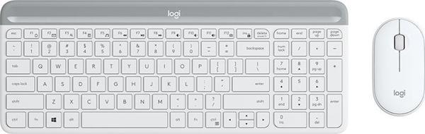 Logitech MK470 Ασύρματο Σετ Πληκτρολόγιο και Ποντίκι Slim Design - Γκρι