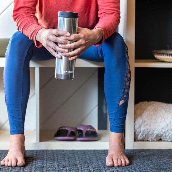 Klean Kanteen Θερμός TKWide VI με Café Cap, 592ml, Ανοξείδωτο Ατσάλι, Βουρτσισμένο Ασημί