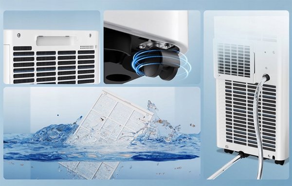 Κλιματιστικό Euhomy Euhomy PAC003 9000 BTU 3w1 λευκό
