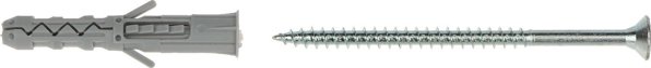 Klimas Βύσμα Διαστολής KW-8, 8x80mm, με Βίδα για Συμπαγή Υποστρώματα, Σετ Τεμαχίων