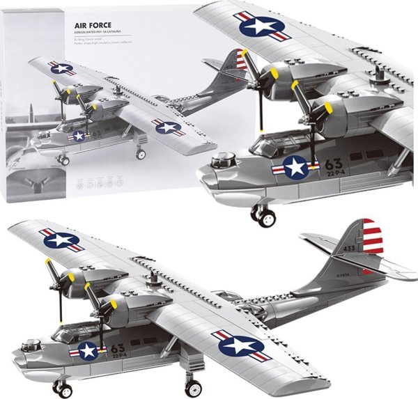 Klocki Konstrukcyjne Samolot PBY-5A Catalina 364el