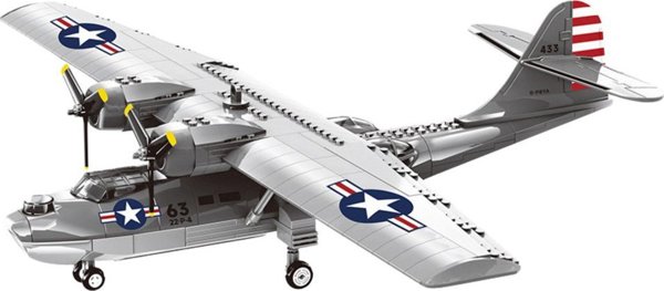 Klocki Konstrukcyjne Samolot PBY-5A Catalina 364el