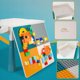 LeanToys Σετ Δομικά Τουβλάκια 197 Τεμαχίων με Παιδικό Τραπεζάκι και Καρεκλάκι