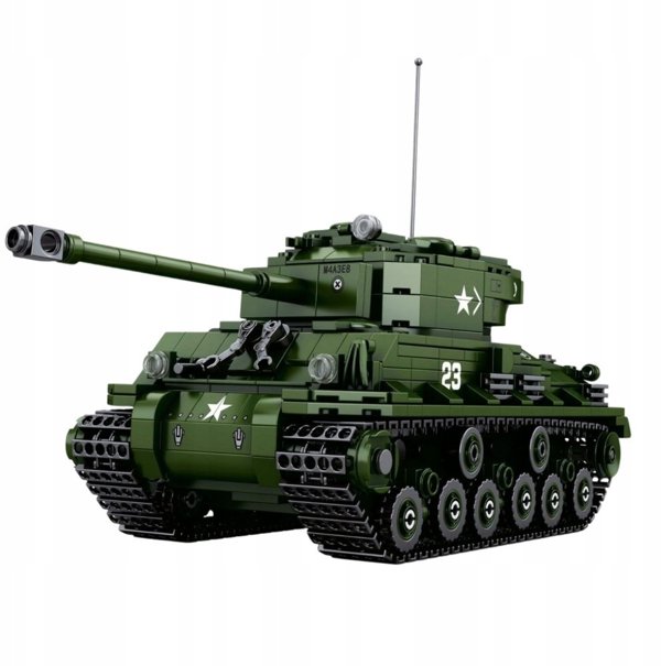 Δομικά Τουβλάκια Στρατιωκό Άρμα Sherman M4A3E8 Κλίμακα 1:30 839 τεμ.