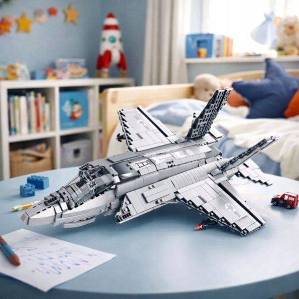 Κατασκευαστικά τουβλάκια Αεροσκάφος F-35 Lightning II Γκρι 1490 τεμ.