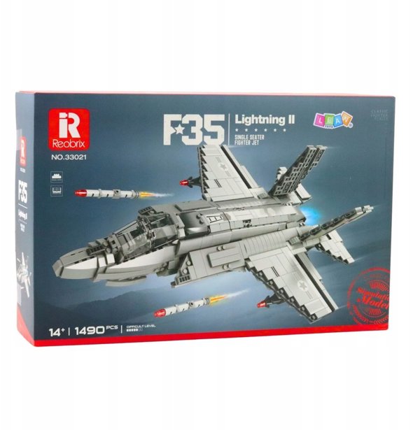 Κατασκευαστικά τουβλάκια Αεροσκάφος F-35 Lightning II Γκρι 1490 τεμ.