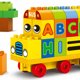 Klocki konstrukcyjne autobus edukacyjny literki 53 elementy