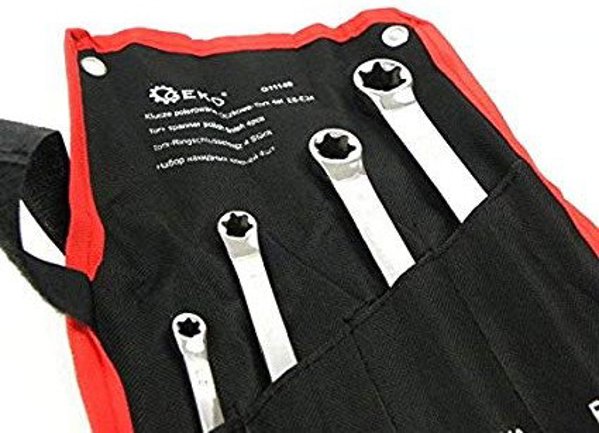 Klucze polerowane Oczkowe-Torx 4el.E6-E24(40)