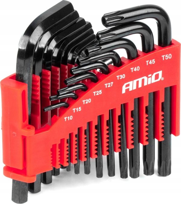 Κλειδιά Allen hex torx crv imbusy σετ μαύρα 22 τεμ. amio-04297