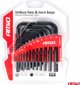 Κλειδιά Allen hex torx crv imbusy σετ μαύρα 22 τεμ. amio-04297
