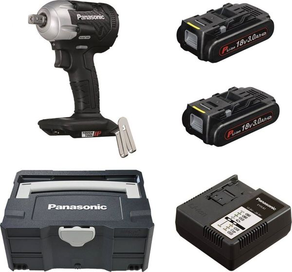 Panasonic EY75A8PN2G32 Παλμικό Κλειδί 18V 1/2" Brushless Σετ με 2 Μπαταρίες 3.0Ah, Φορτιστή & Systainer