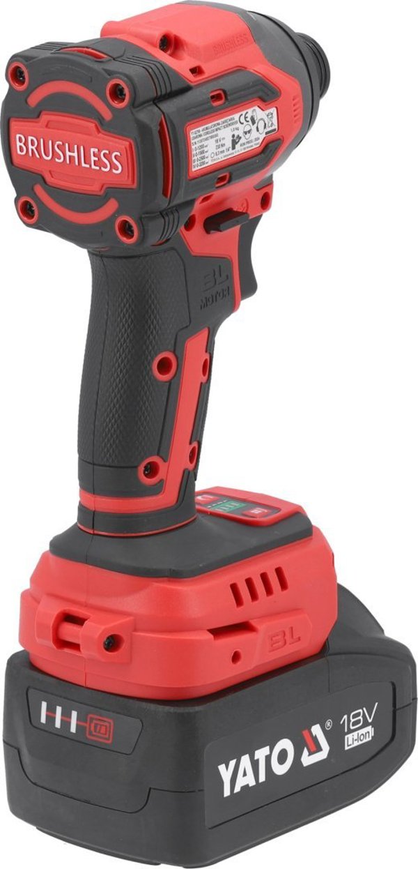 Yato Κλειδί κρουστικό μπαταρίας 230Nm 18V + μπαταρία 1x4Ah + φορτιστής