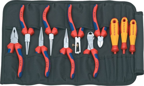 Knipex Σετ Πένσες 3 Τεμαχίων σε Υφασμάτινη Τσάντα Εργαλείων 00 20 11