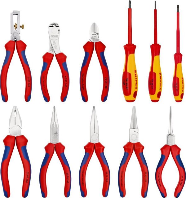 Knipex Σετ Πένσες 3 Τεμαχίων σε Υφασμάτινη Τσάντα Εργαλείων 00 20 11