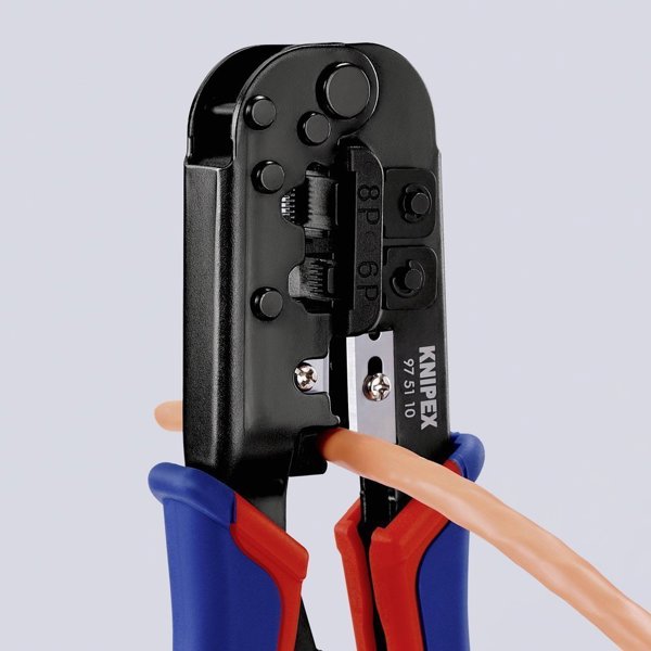 Knipex Knipex πένσες πρεσαρίσματος 975110 SB - για βύσματα Western