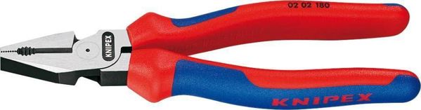 Knipex Πένσα Γενικής Χρήσης 02 02 180, 180mm, Επαγγελματική με Αυξημένη Μετάδοση Δύναμης