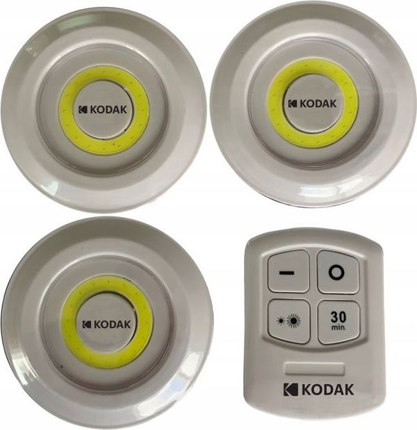 Kodak Home 130 Ασύρματες Λάμπες LED με Τηλεχειριστήριο & Χρονοδιακόπτη - Σετ 3 Τεμαχίων