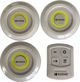 Kodak Home 130 Ασύρματες Λάμπες LED με Τηλεχειριστήριο & Χρονοδιακόπτη - Σετ 3 Τεμαχίων