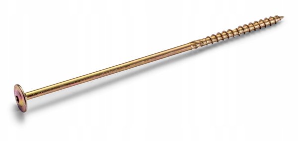 Koelner Rawlplug Κατασκευαστική βίδα ξύλου 8x400 mm με κεφάλι υποδοχής ροδέλας