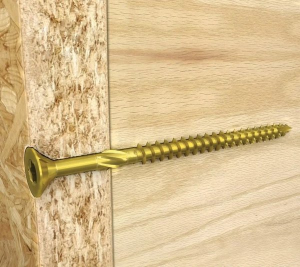 Koelner Rawlplug Βίδα κατασκευής ξύλου 5x35 με κωνικό κεφάλι και κίνηση τύπου TX