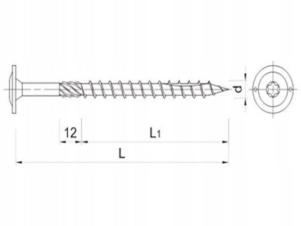 Koelner/Rawlplug Βίδα ξύλου 8x140 mm