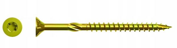 Koelner/Rawlplug Βίδα κατασκευής ξύλου 6x80mm με κεφαλή κωνική και τύπο κίνησης TX