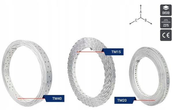 Koelner Tasma Montazowa Perforowana 25x0,75x25m - 1sz - D-BP-2525D
