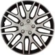Τάσι Αυτοκινήτου Dakar NC 17" Silver & Black,  με Βίδες Χρωμίου, Υλικό ABS/ τεμάχιο 