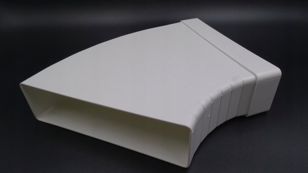Kolano wielokatowe 110x55mm biale KP55-UNI