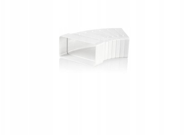 Kolano wielokatowe 110x55mm biale KP55-UNI