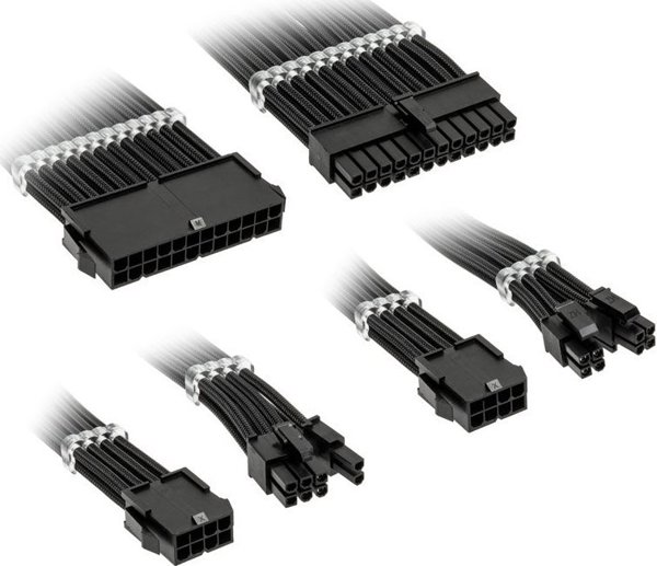 Kolink Kolink Core Standard Braided Cable Extension Kit - Jet Black