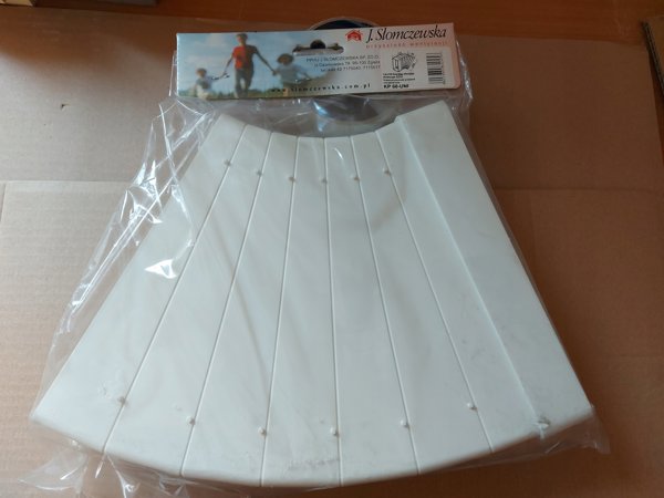 Kolano wielokatowe 204x60mm biale KP60-UNI