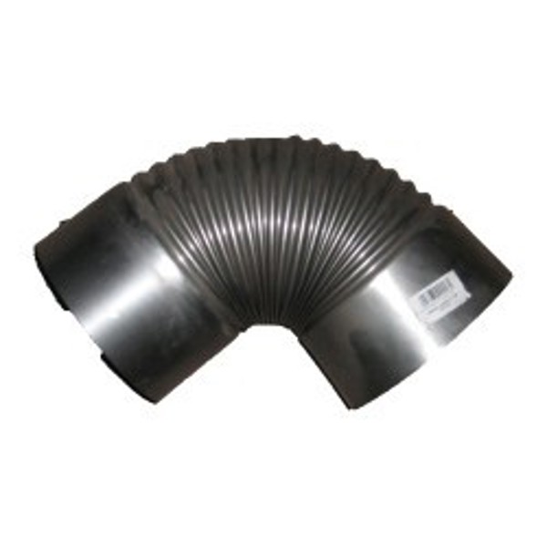 Kolano wentylacyjne czarne 130mm parnikowe 1szt.
